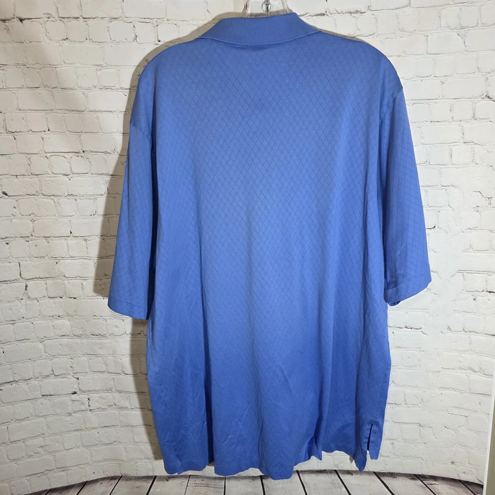 Polo Golf Ralph Lauren Blue Diamond‎ Knit Pima Cotton Polo Shirt XL